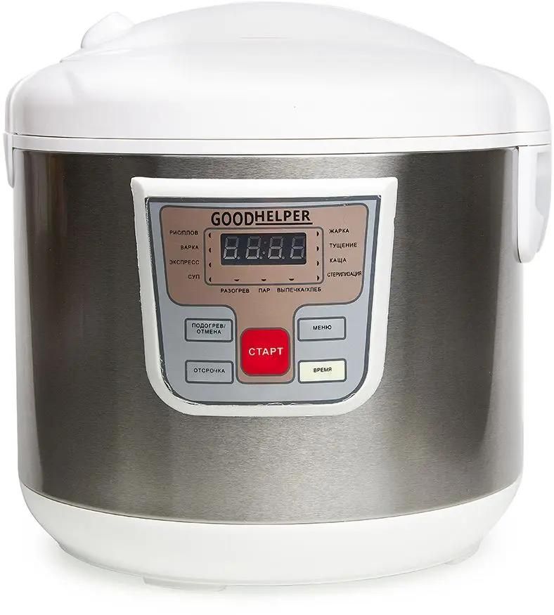 Мультиварка GOODHELPER MC-5111,  950Вт,   стальной/белый [gh-mc5111]